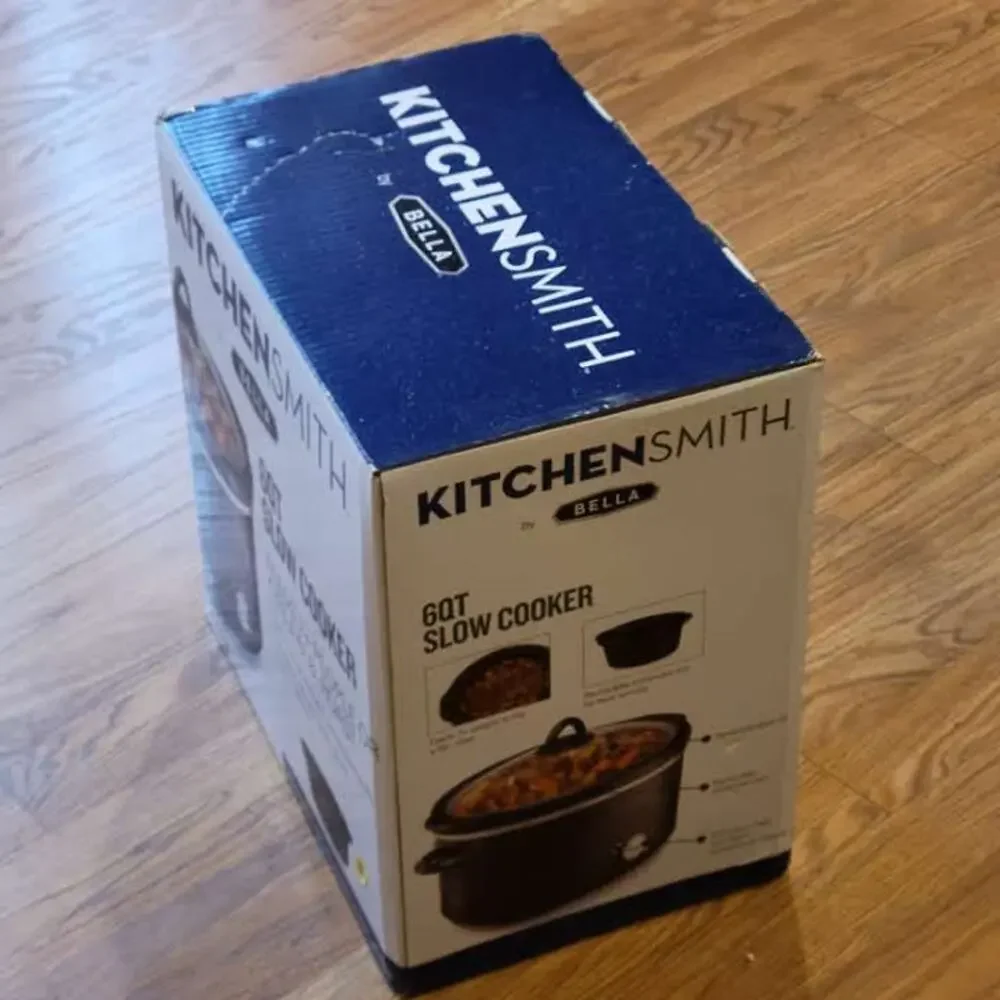 New KitchenSmith by Bella 6Qt Slow cooker. New, never been used